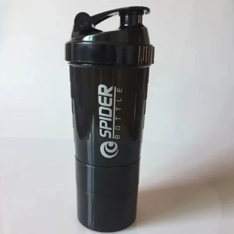 Shaking Cup Food Grade With Powder Box Three-Layer Shaking Cup Protein Powder Fitness Sports Shake Mixing Water Glass