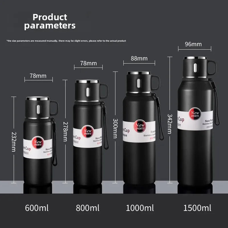 Thermo Bottle Thermal Mug Stainless Steel Water Cup Thermos Large Capacity Keeps Cold Drinkware Tumbler Insulated Thermos Travel