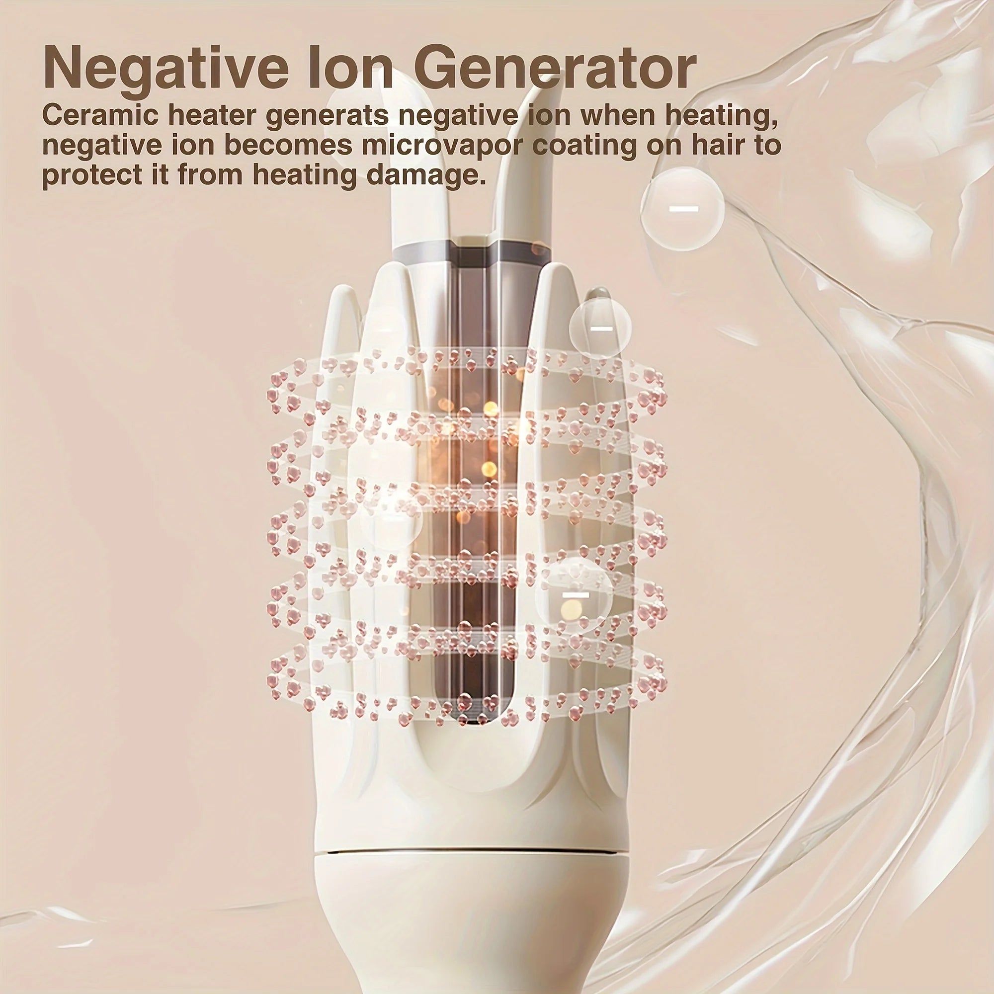 Automatic Hair Curler, 28mm Barrel, 4 Temperature Modes, Negative Ion Generator, Smart Timer and Sensor, Auto Off for Safety