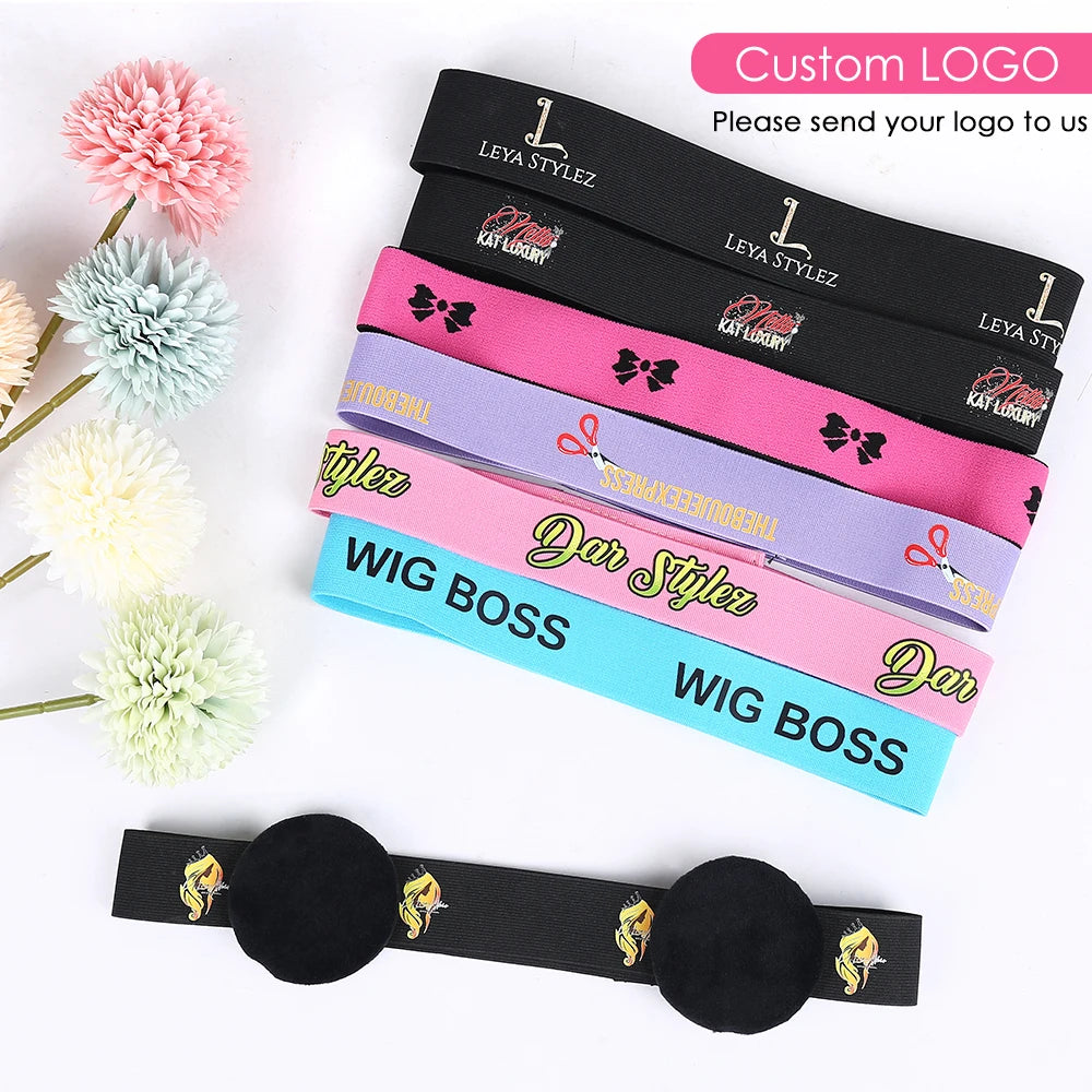 New Elastic Band For Wigs Adjustable 2.5/3/3.5Cm Width Wig Headband For Lace Front Wig Edges Bands With Magictape Ear Protectio
