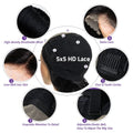 38 40 Inch Deep Wave 13x6 5x5 Lace Front Human Hair Wigs 200% Density Remy 360 Full Lace Frontal Wig Pre Plucked For Black Women