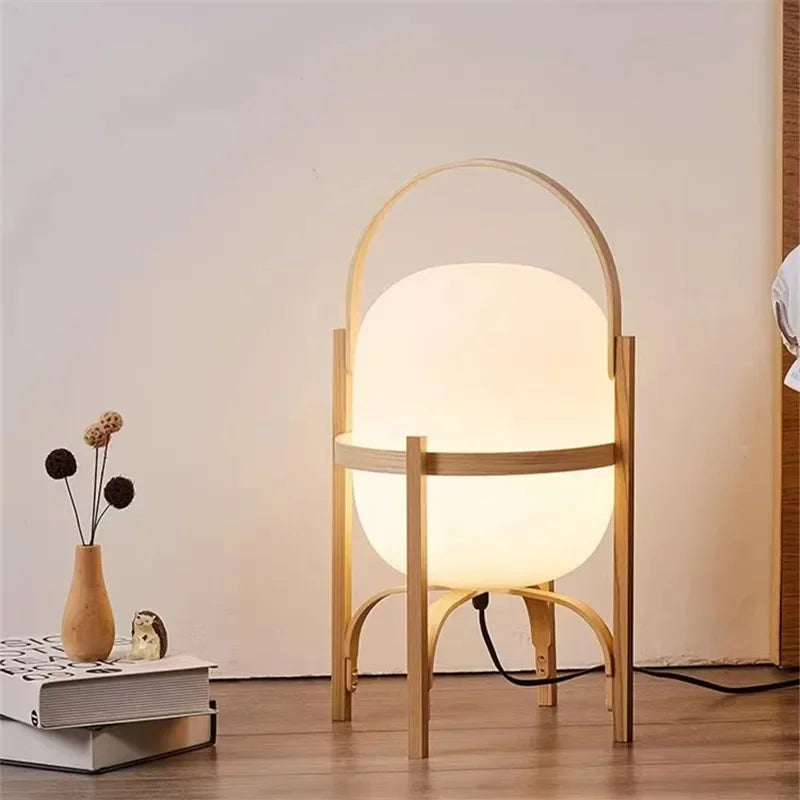 Cole Cestita Floor Lamp Art Modern Simple Led Wood Light Living Room Study Bedroom Bedside Lamp Home Restaurant Decoration Light