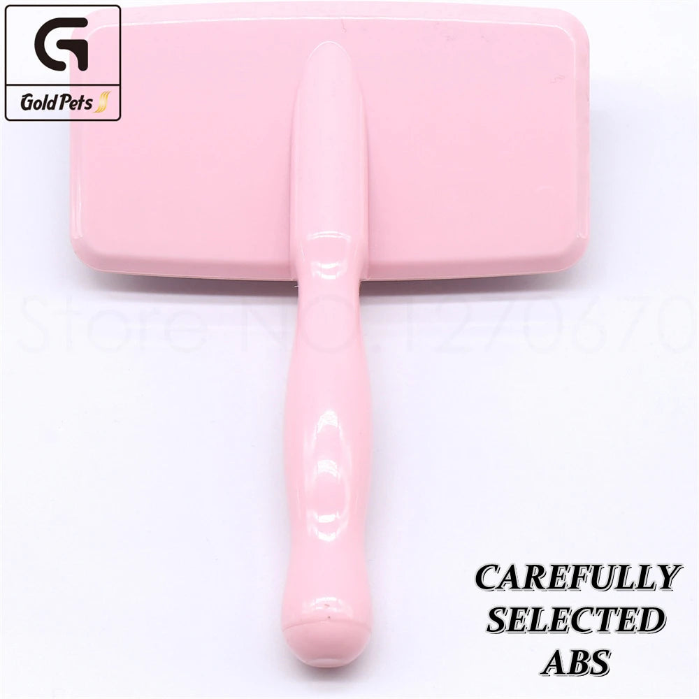 Pet Grooming Comb Shedding Hair Remover Light Handle Soft Needle Brush Slicker Massage Cleaning Tool Open-Knot Cat Pets Supplies