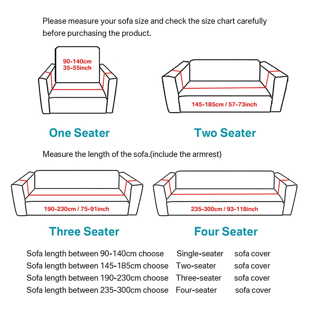 Soil Color Sofa Cover 1 2 3 4 Seater Slip Cover Sofa Couch Stretch Elastic Fabric Chair Loveseat Universal Furniture Protector
