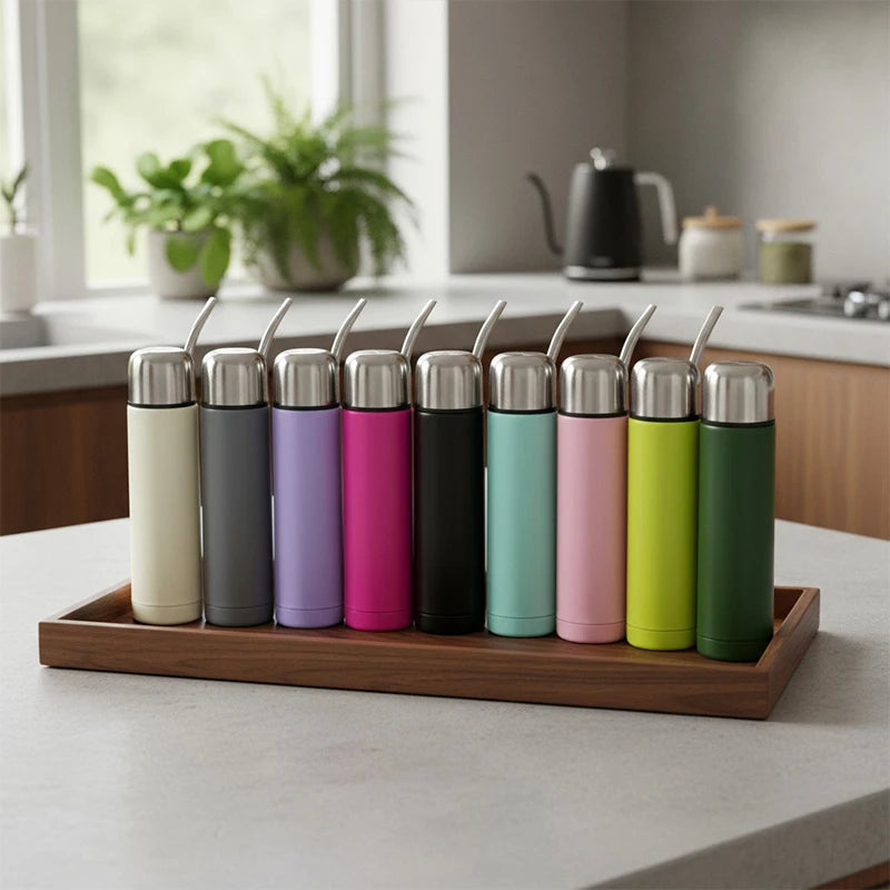 Stainless Steel Madai Tea Travel Pot 3-in-1 Filter And Straw Brewing Utensil Leak Proof Design Convenient For Outdoor Carrying