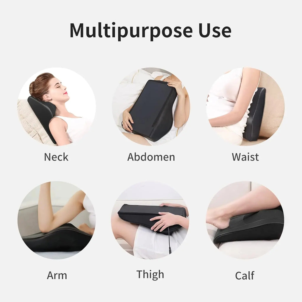 Masgre Back Massager with Heat 3D Kneading Massage Pillow for Back Neck Shoulder Leg Pain Relief Gifts for Women Men Mom