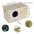Wood Bird House Circular Opening Owl House Large Size Nest Birds Breeding Box Hanging Pet Accessories Home Balcony Decoration