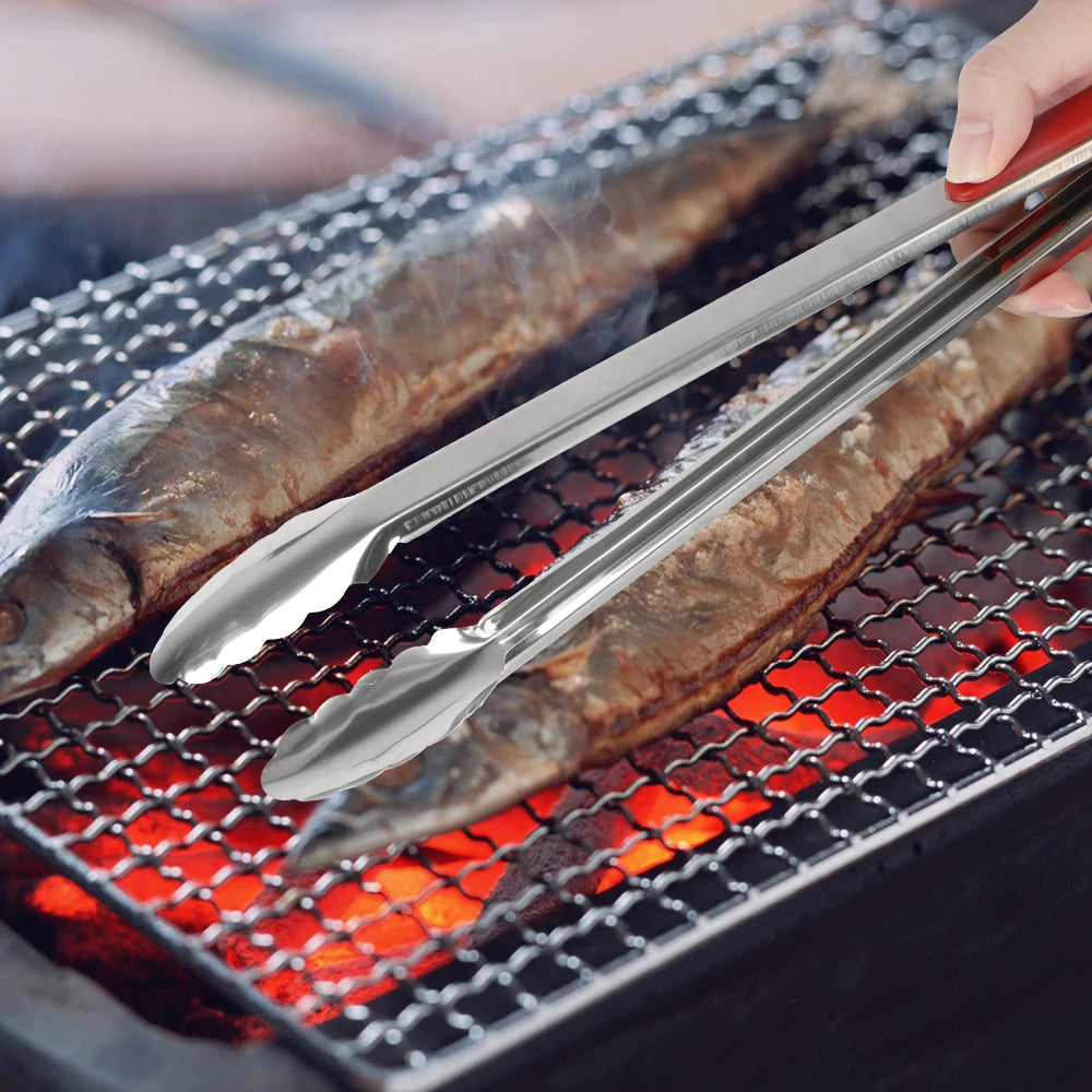 HILIFE Grill Tools Stainless Steel Kitchen Tools Cooking Tools BBQ Tongs Salad Food  Clip Barbecue
