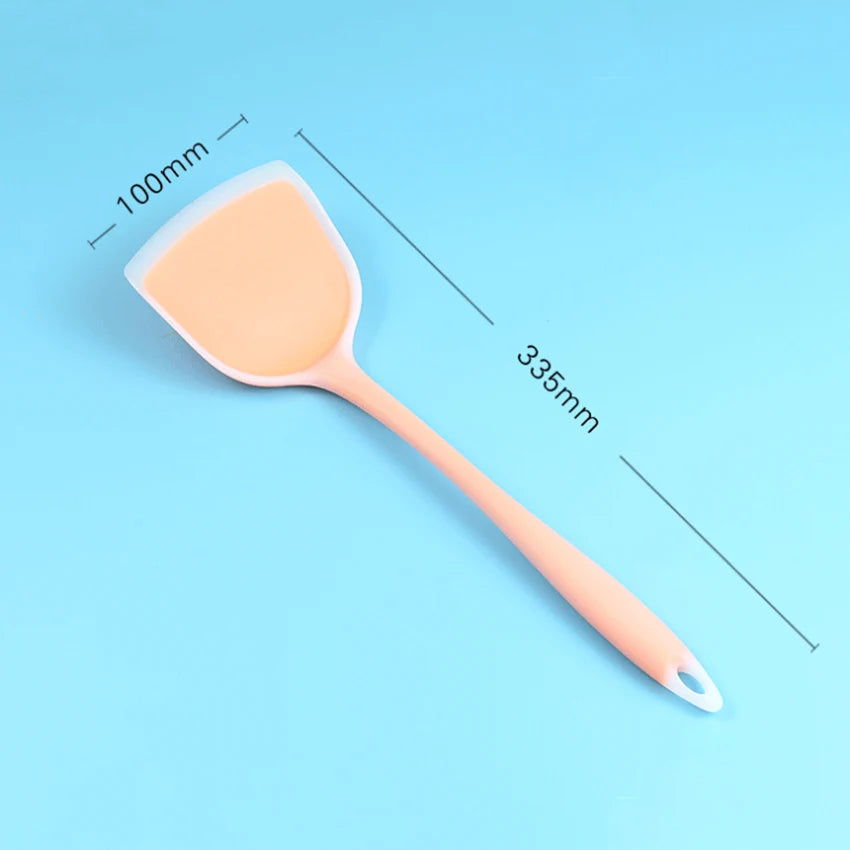 Silicone Kitchen Ware Non-stick Set Cooking Utensils Tools Egg Fish Frying Pan Scoop Fried Shovel Spatula Cooking Utensils