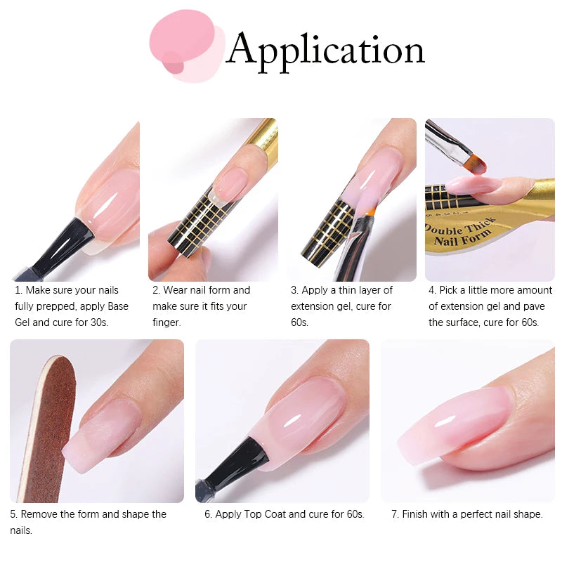 UR SUGAR 150g Building Nail Gel Nail Polish for Nail Tips Extension Gel Nude Pink Hard UV Constructed Strengthener Gel Polish