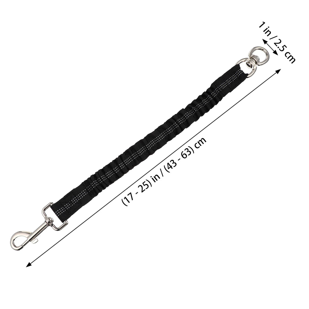 Reflective Nylon Dog Extension Leash Heavy Duty Elastic Walking Running Extend Rope Lead for Small and Medium Dogs