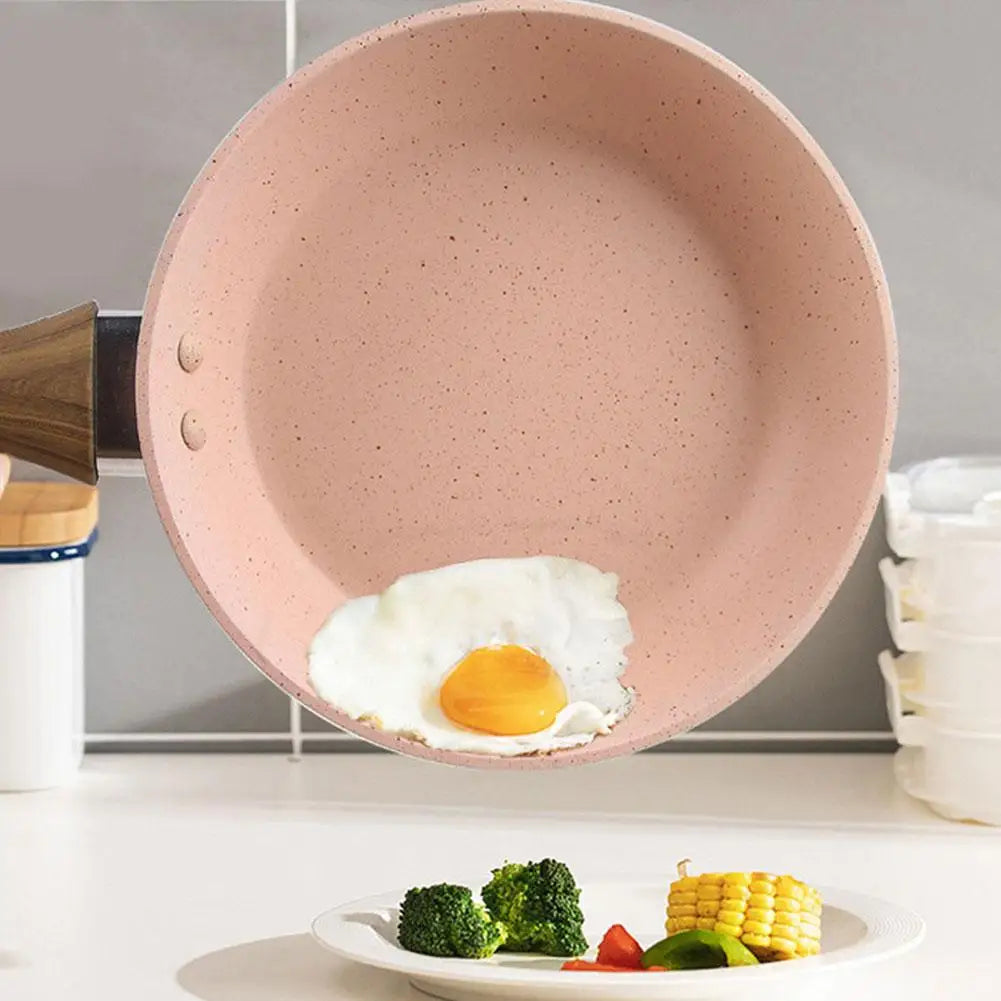 Non-Stick Pan Durable Stone Frying Wok Pan Home Steak Skillet Pancake fried induction cooker gas stove Cookware Set for Kitchen