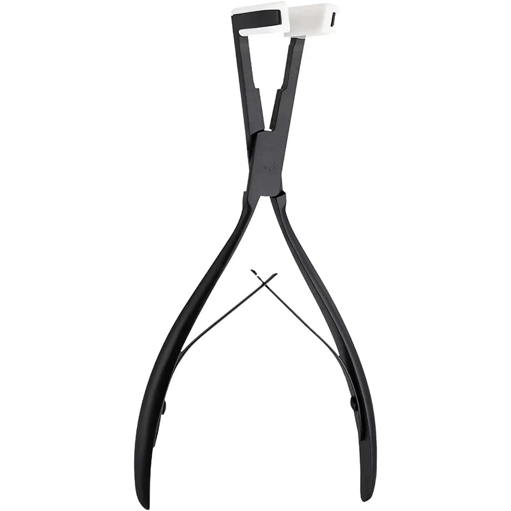 Tape in Hair Extensions Plier Black Stainless Steel Flat Surface Sealing Hair Extension Tools for Women Hair Extension Tools (Bl
