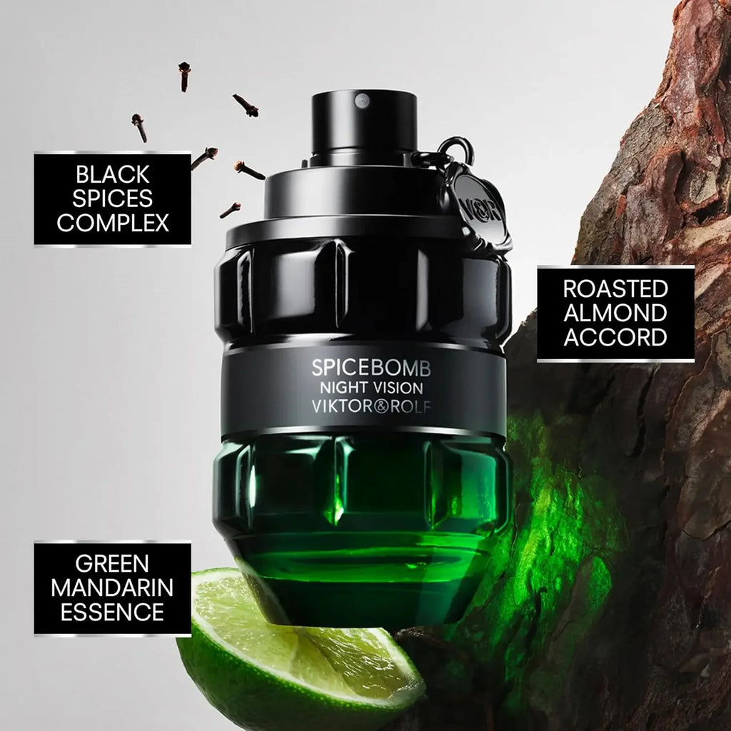 Eau de Toilette for Men | Viktor&Rolf Spicebomb Nightvision | Warm, Spicy & Fresh Cologne | with Notes of Bergamot & [Bla…] | 1