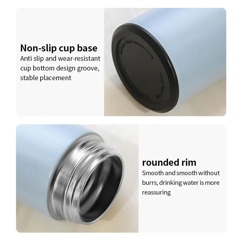 200ml Mini Thermos Cup Double Layer Vacuum Insulation 12 Hours Heat Preservation 304 Stainless Steel Cup Outdoor Portable  Gifts