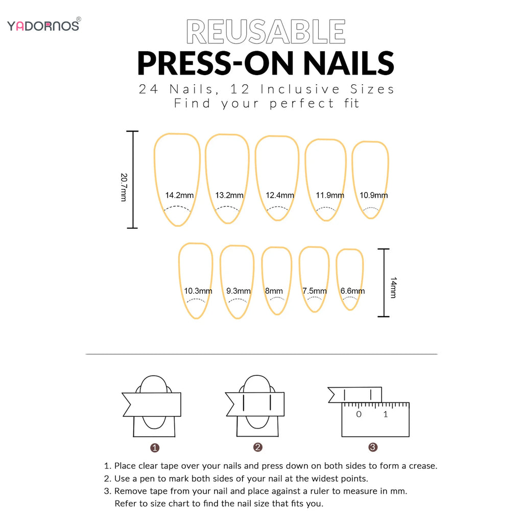 10pcs Sweet False Nail Patches Detachable Fake Nail Tips With Bowknots Love Heart Pearl Design Pink Almond Korean Press On Nail