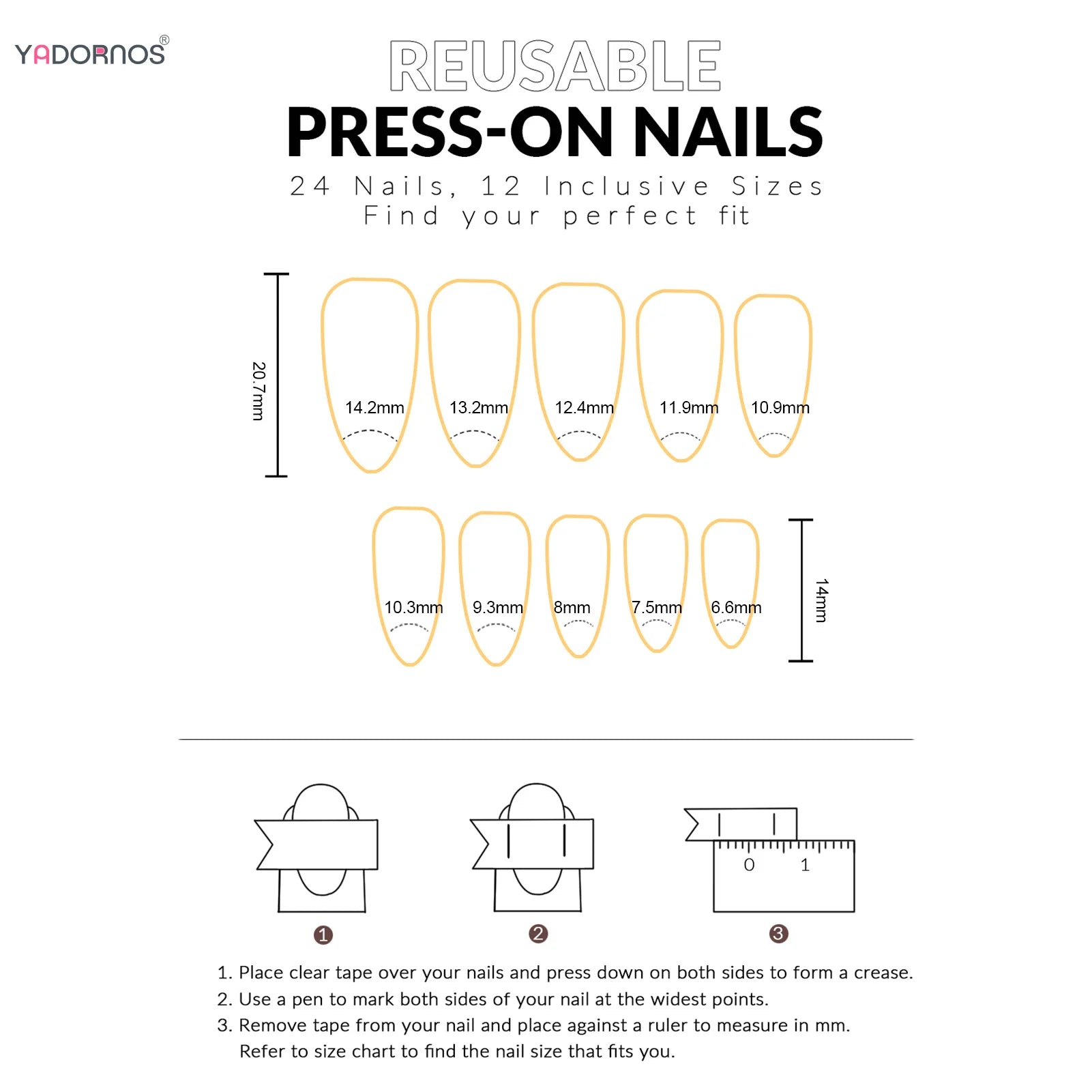 10pcs Sweet False Nail Patches Detachable Fake Nail Tips With Bowknots Love Heart Pearl Design Pink Almond Korean Press On Nail