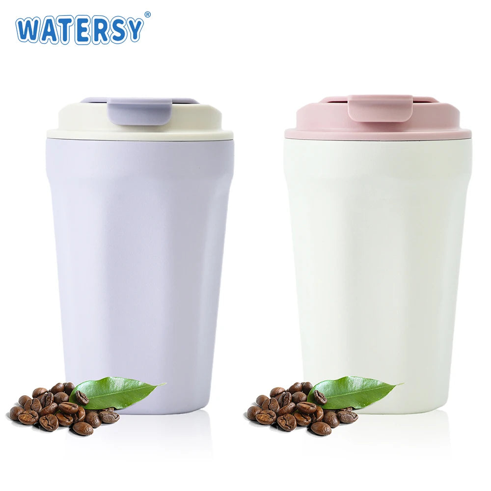 380ML Stainless Steel Coffee Thermal Cup Double 304 Vacuum Flasks Office Home for Hot & Cold Insulated Bottle Car Travel Mug
