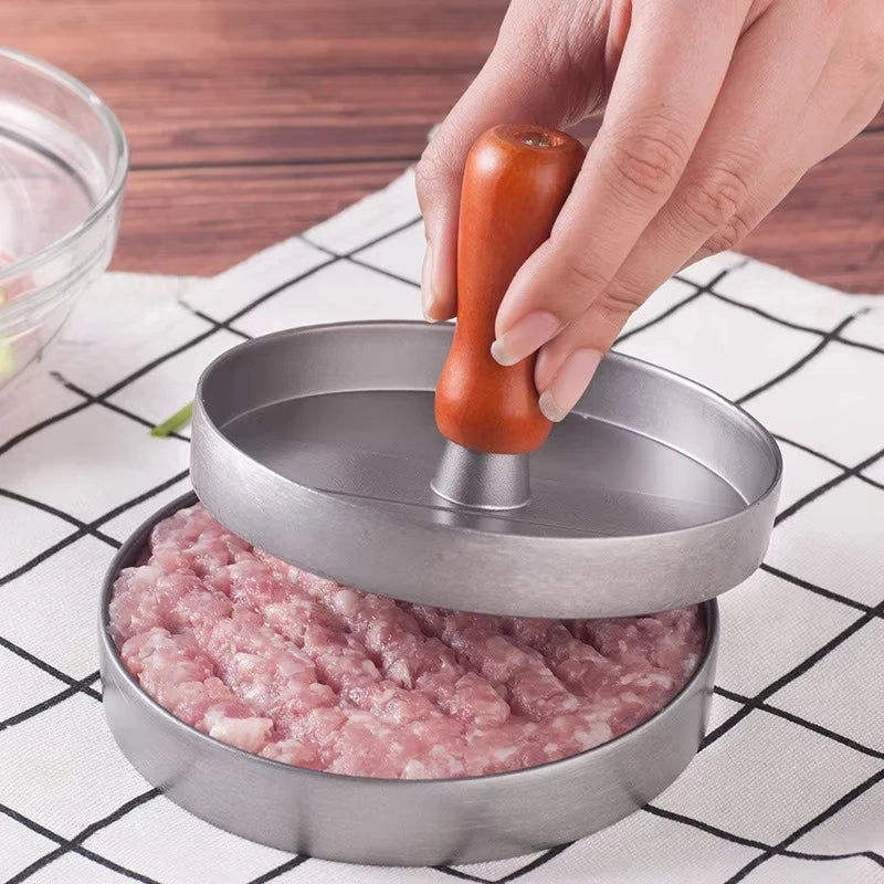 Burger Press Non-Stick Hamburger Patty Maker with Wax Paper Aluminum Burger Makers for Kitchen BBQ Grill tool