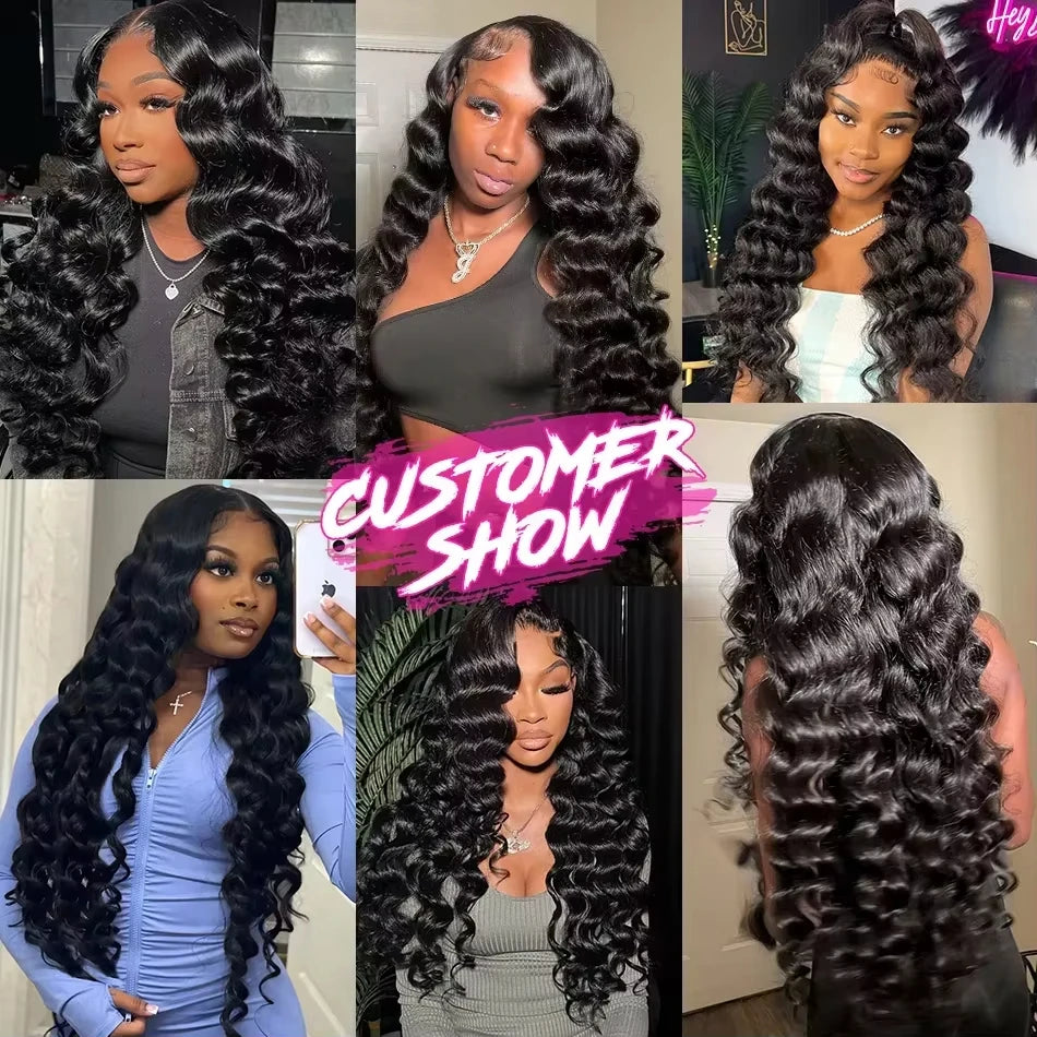 Wiglovie Loose Wave Human Hair Bundle 15A Human Hair Brazilian Raw Curly 1/2/3/4 Pcs Bundles Extensions Deals Weft Tissage
