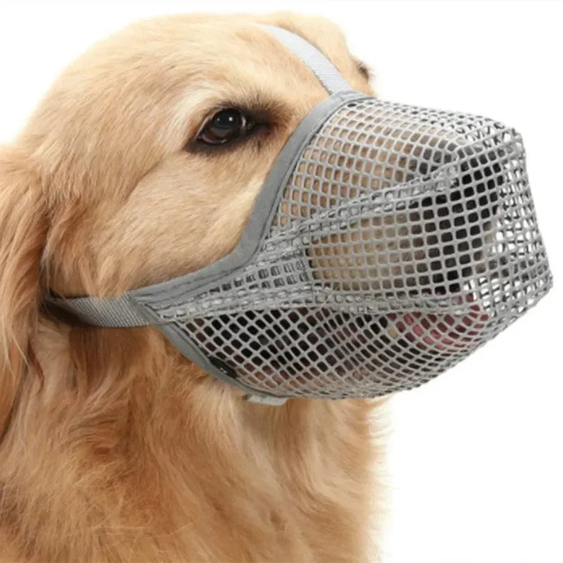 1pc Dog Mouth Cover Anti licking Anti biting Breathable Drinking water Adjustable Dog mouthpiece Dedicated Pet Mouth Cover