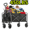 Foldable cart, Foldable trailer on wheels, Foldable trailer, Large capacity portable trailer, For shopping, sports, camping, gar