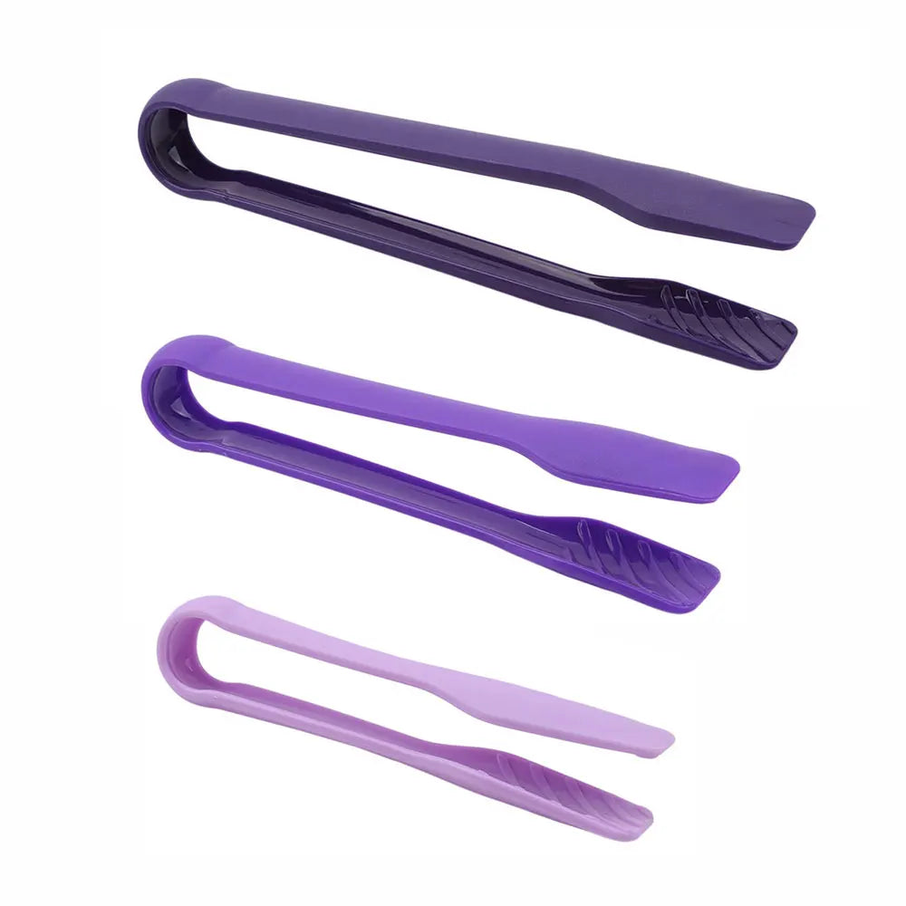 JCD 3pcs Plastics Food Tong Kitchen Tongs Non-slip Cooking Clip Clamp BBQ Salad Tools Grill Kitchen Accessories
