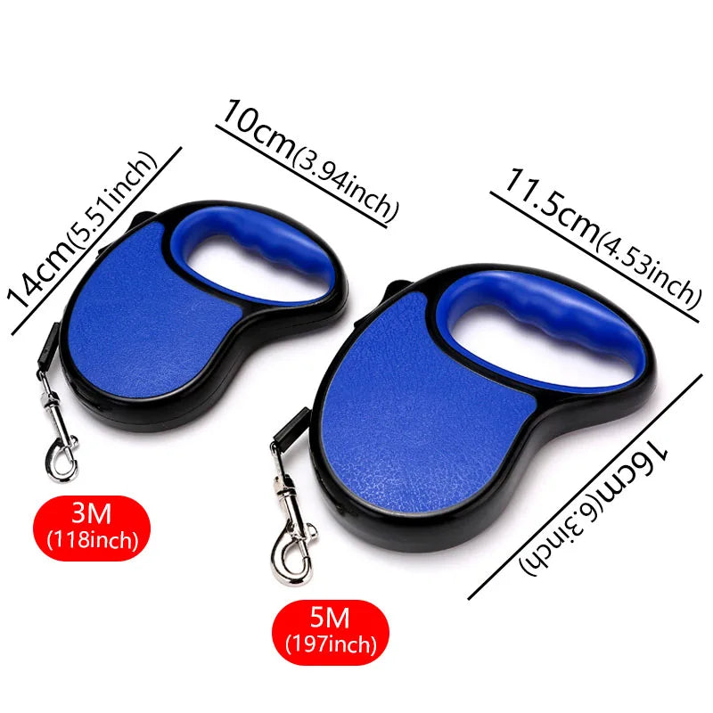Dog Leash Lead Strong Nylon Puppy Traction Rope Chihuahua Pet Supplies For Small Medium Large Dogs Cats Automatic Retractable