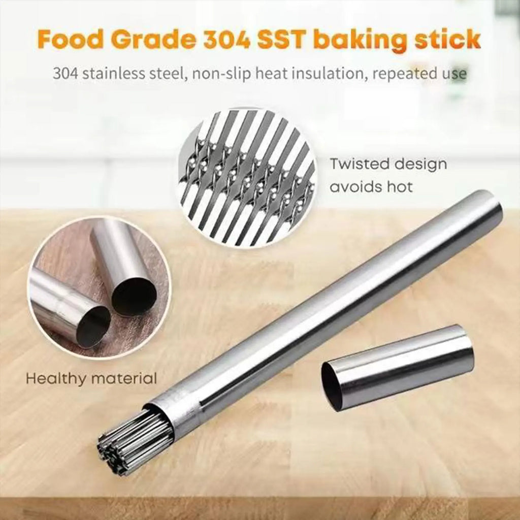 20 Pcs Reusable Barbecue Skewer Rotatable Flat Metal Barbecue Skewers for Garden Courtyard Barbecue