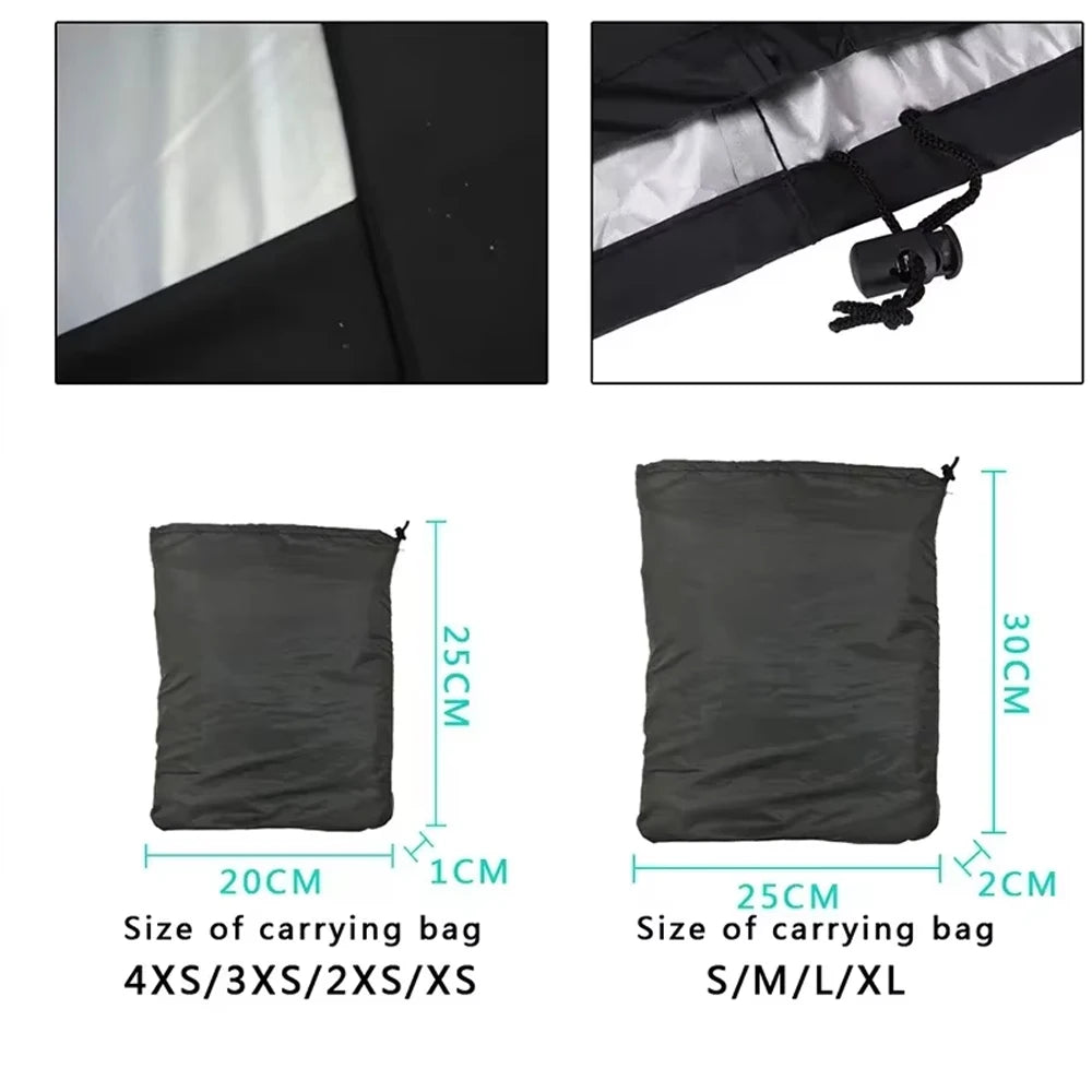 8 Size BBQ Cover Outdoor Dust Waterproof Weber Heavy Duty Grill Cover Rain Protective Outdoor Barbecue Cover Round