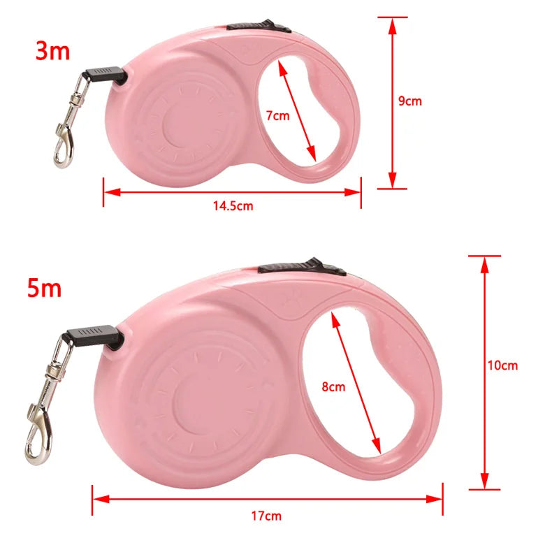 3m 5m Dog Leash for Small Medium Dogs Cats Outdoor Hiking Automatic Retractable Extending Rope Chihuahua Bulldog Pet Supplies