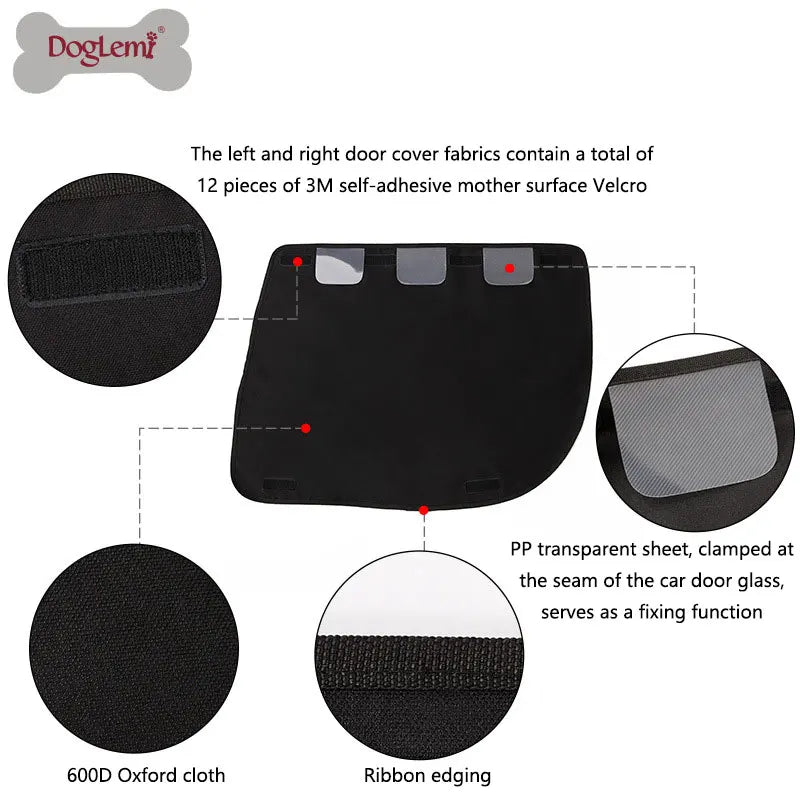 2 Pack Car Door Cover Pet Dog Car Door Protector Waterproof Pet Anti Scratch Vehicle Door Protector Back Window Scratching Cover