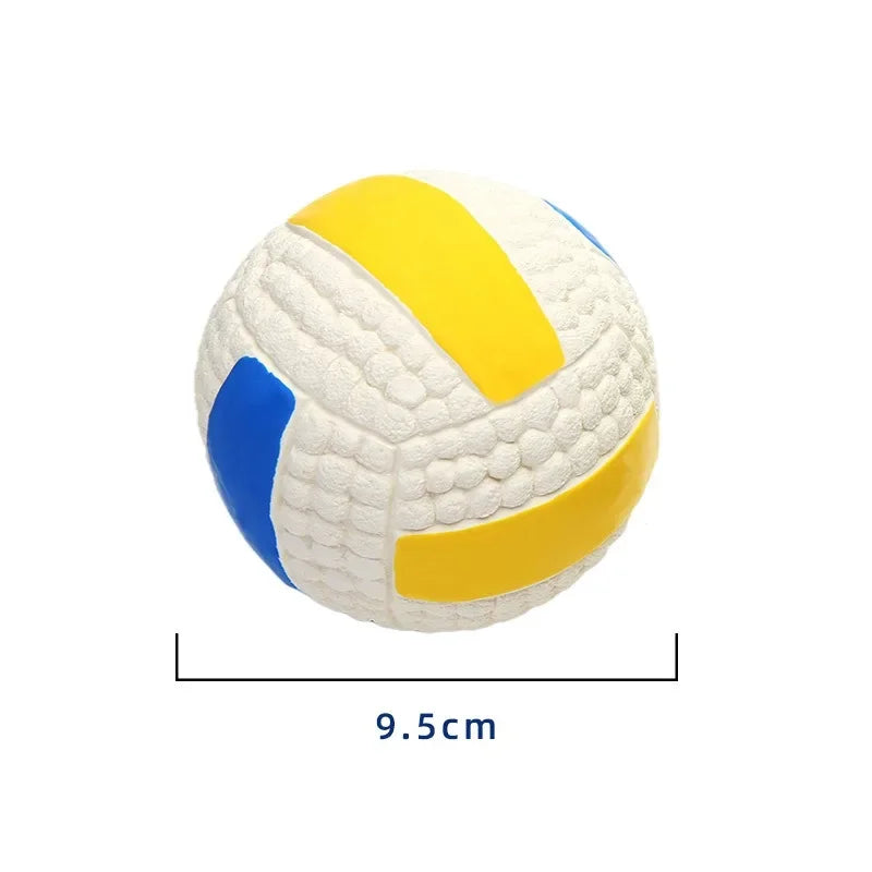 Internet Celebrity Hot Dog Toy Latex Rugby Tennis Dog Bite  Sound Ball Pet Toy Grinding Sound Toy Latex Rugby Dog Toy Latex New