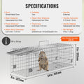 SucceBuy Live Animal Cage Trap Humane Cat Rodent Control Folding with Handle for Stray Cat Rabbits Squirrels Raccoons Groundhogs