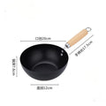 Uncoated Flat Bottom Wok Small Iron Wok for Stir-Fry Cooking Stove Induction Cookware Accessories Kitchen Supply