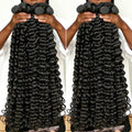 Deep Wave Human Hair Bundles Curly Human Hair Bundles Natural Black Unprocessed Brazilian Virgin Deep Curly Bundles For Women