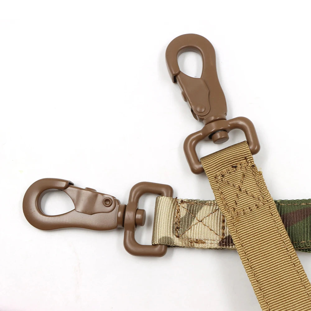 Tactical Bungee Dog Leash Quick Release Elastic Leash with 2 Control Handles Premium Quality Adjustable Four Colors