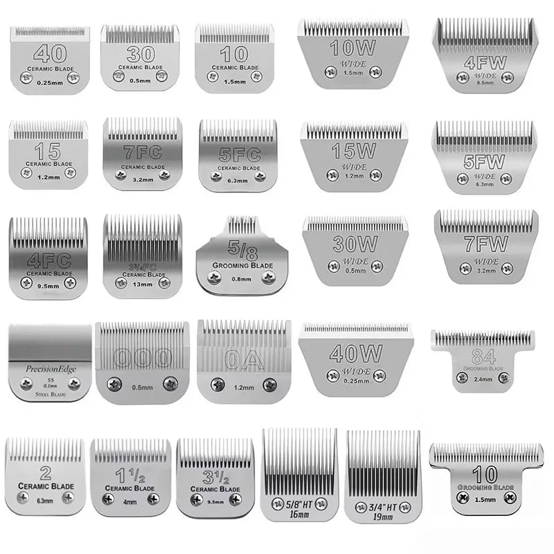 Professional Pet Dog Cat Grooming Trimmer Detachable Ceramic Blade Compatible With most Andis,Oster A5,Wahl KM10 Series Clipper