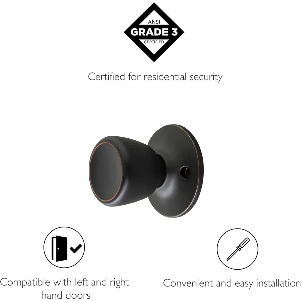 Terrace Interior Door Knob - Dummy Door Lever for Interior Door, Oil Rubbed Bronze 728691