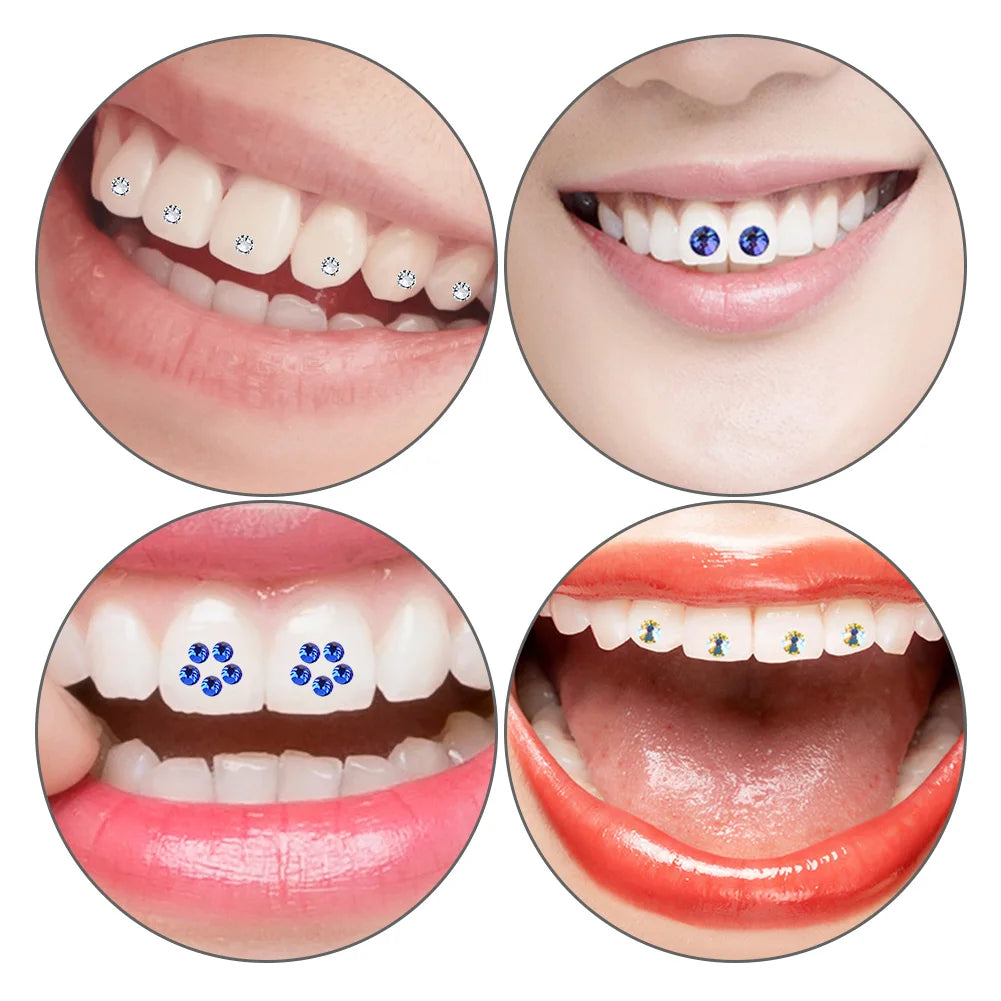 Dental Rhinestones Tooth Diamond Teeth Jewelry Tooth Rhinestones Teeth Decoration Teeth Whitening