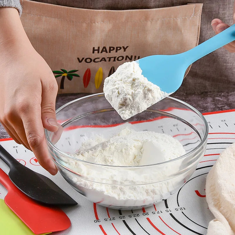 Silicone Spatula Food Grade Heat Resistant Non Stick Baking Tool Cake Mixer Cream Scraper Easy to Clean Utensils