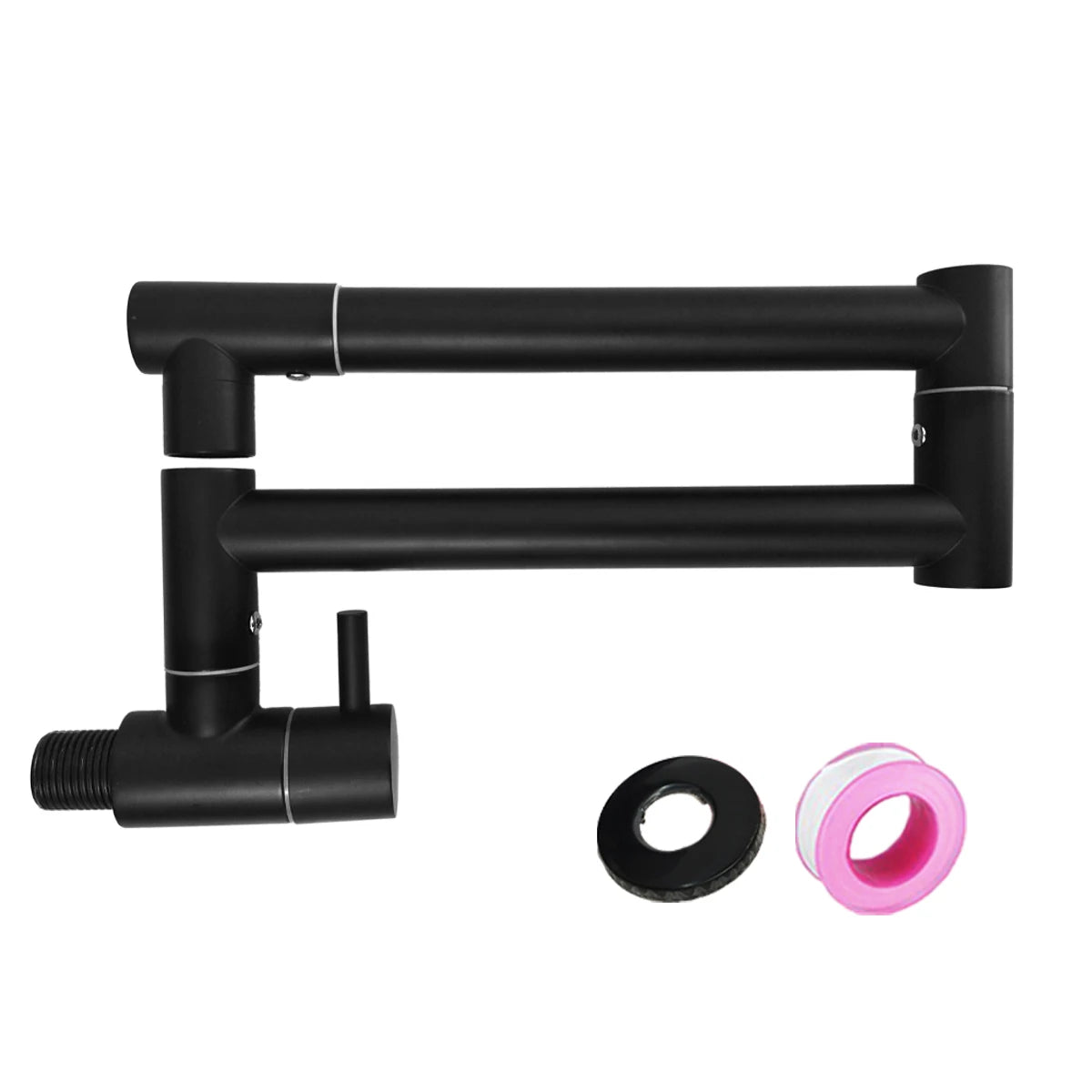 Wall mounted kitchen stove multifunctional folding rotary faucet, single cooling design, universal rotation