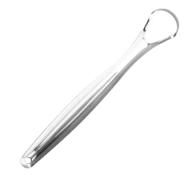 Stainless Steel Tongue Scraper - Oral Care Fresh Breath Tool for Daily Mouth Cleaning, Durable Hygiene Tongue Cleaner for Adults