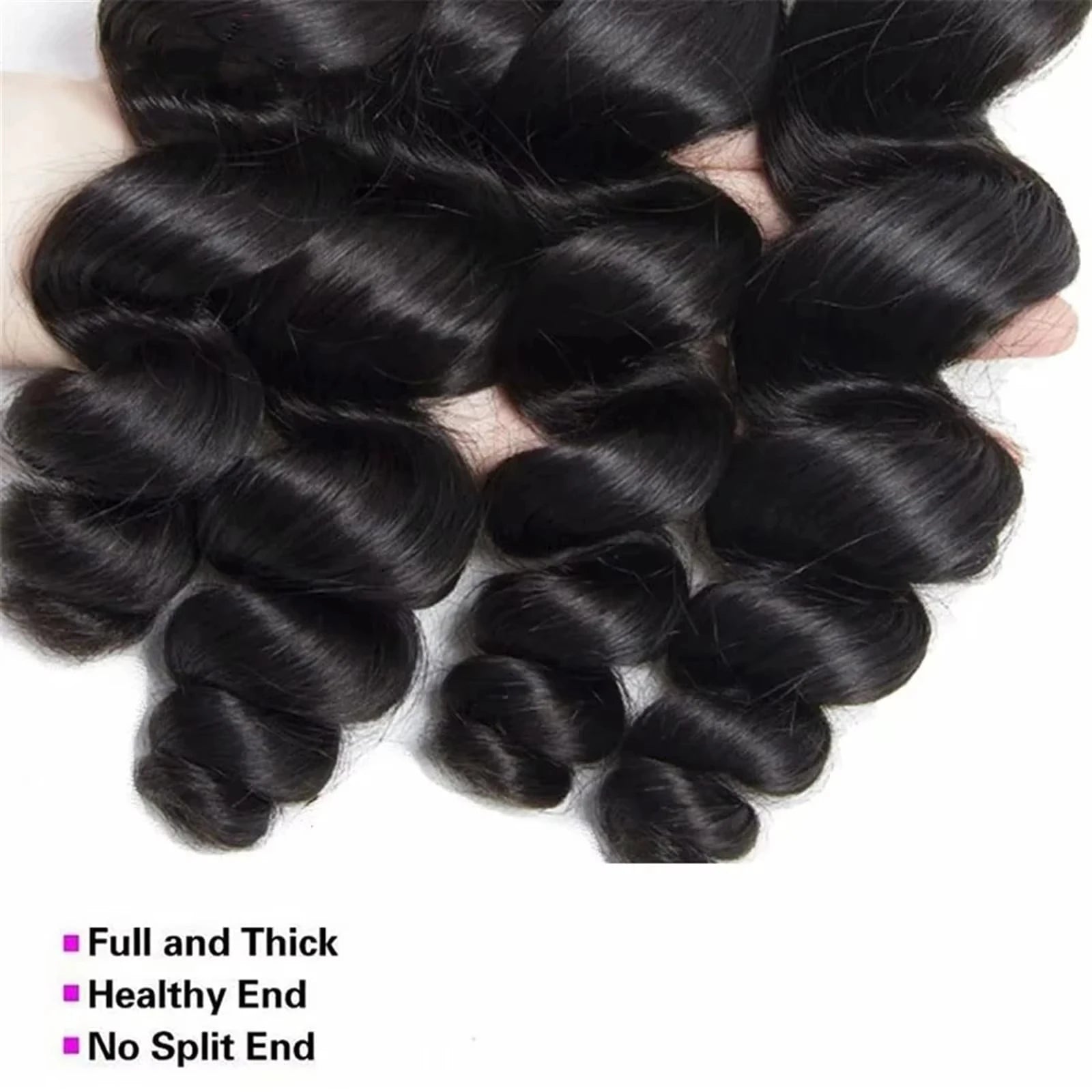 Wiglovie Loose Wave Human Hair Bundle 15A Human Hair Brazilian Raw Curly 1/2/3/4 Pcs Bundles Extensions Deals Weft Tissage