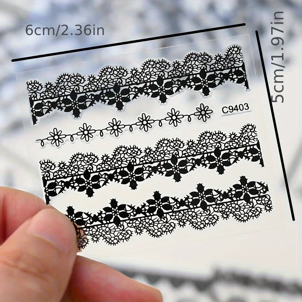 30 retro black and white nail stickers Egypt Egyptian cat nail stickers 3 sets of nail decorative stickers are suitable for nail