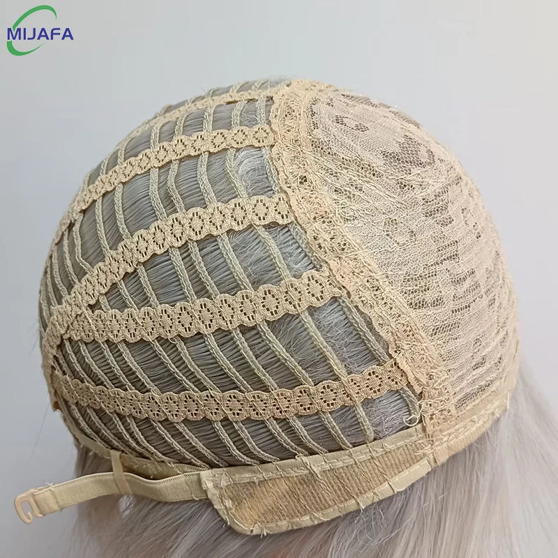 High Quality Kaneki Ken Cosplay Wig Satoru Gojo Nagi Seishiro Short Silver Beige Hair Heat Resistant Synthetic Anime Wigs