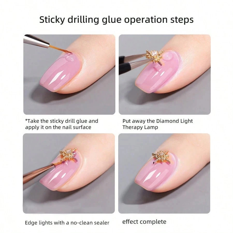 Clear Non Stick Hand Extension Gel 3D Shaping Sculpting Carving Nail Art Solid Hard Gel for Fake Nail 15ml