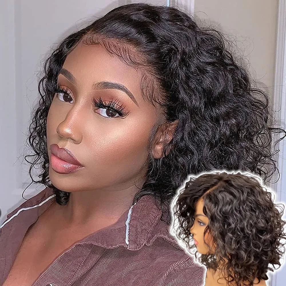 Wigs Human Hair Loose Deep Wave For Women 13x4 Glueless Lace Front Wigs Human Hair Pre Plucked Short Lace Closure Wigs Loose Wav