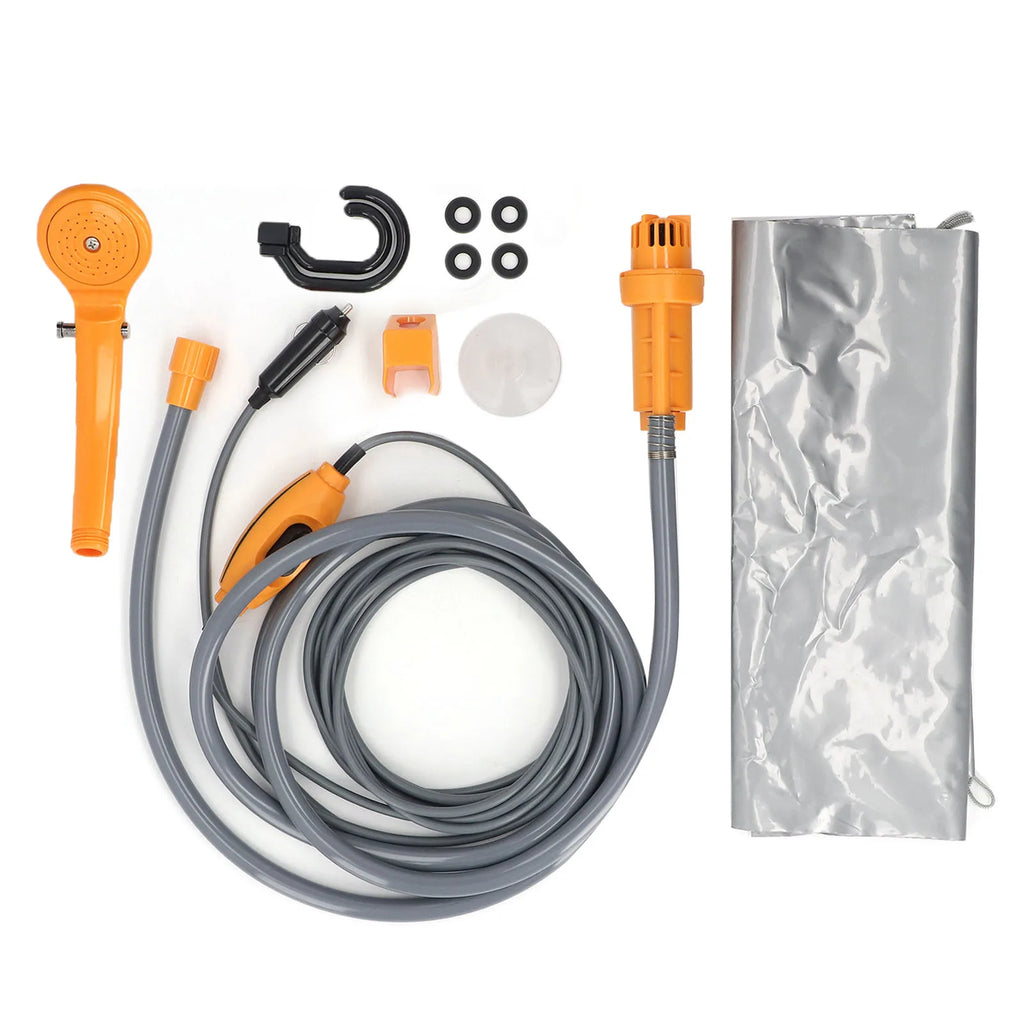 Car Plug Shower Kit 36W Portable Electric Vehicle Mounted Shower Kit for Outdoor Camping Car Washing Irrigation
