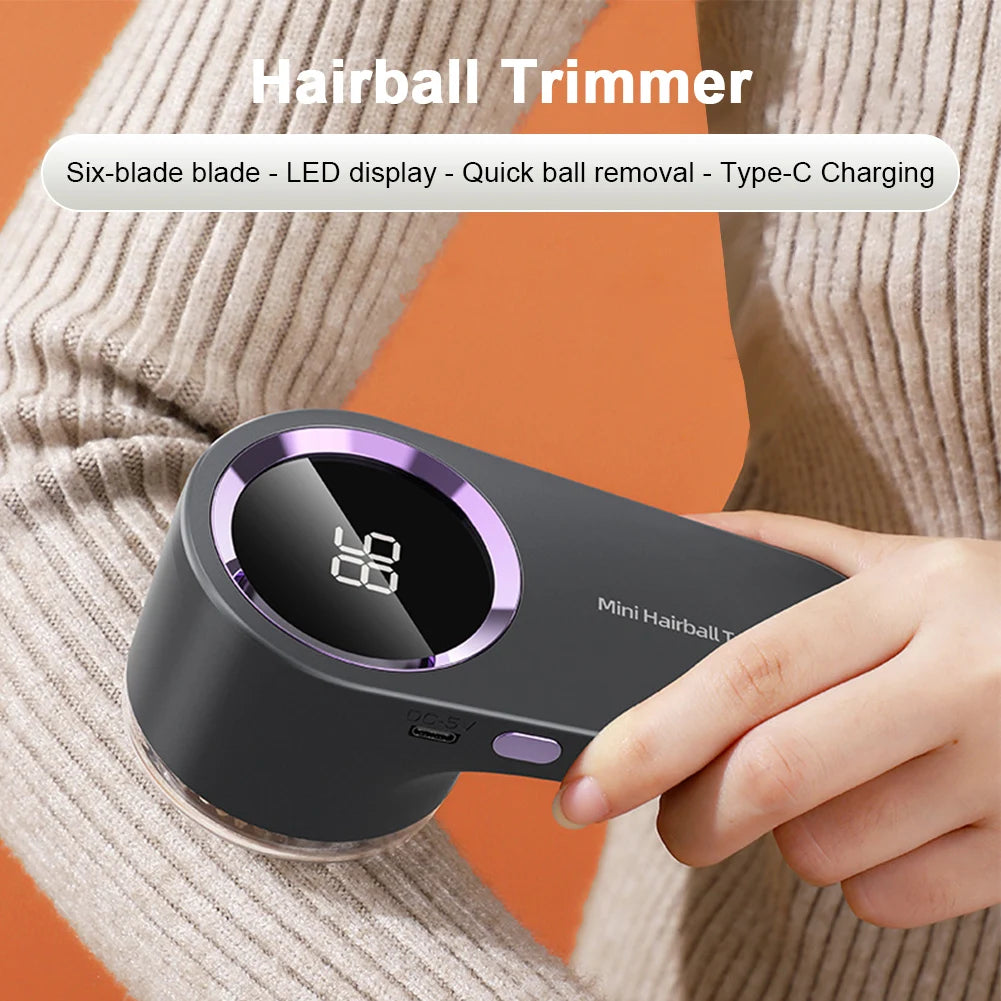 Electric Lint Remover Electric Pellet Fluff Remover USB Rechargeable Debobbler Clothes Shaver Ergonomic for Clothes Sweater